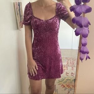 Urban Outfitters Velvet Mini Dress